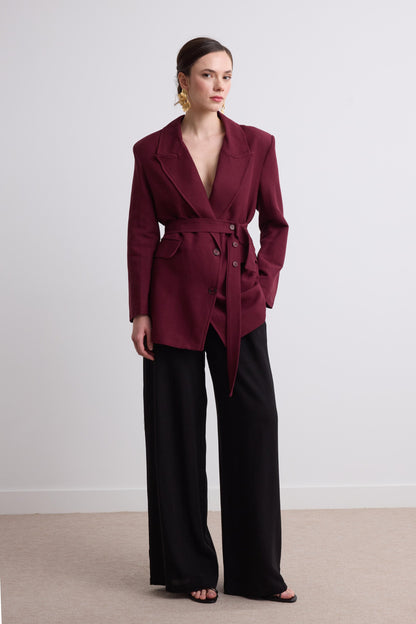 Veste en Lin à Épaulettes – Beige